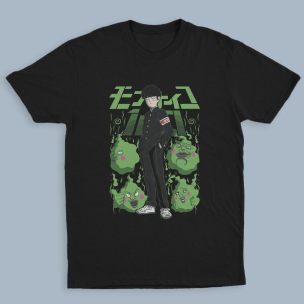Mob Psycho Shigeo Kageyama unisex black anime t-shirt