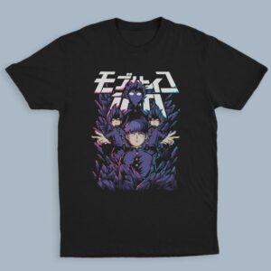 Mob Psycho Shigeo Kageyama unisex black anime t-shirt