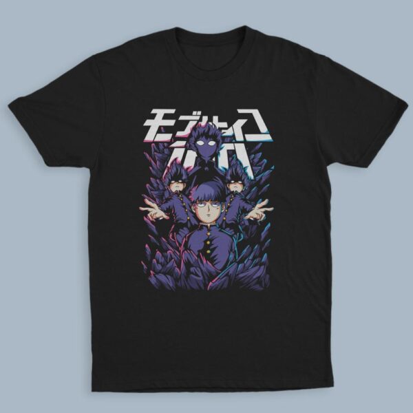 Mob Psycho Shigeo Kageyama unisex black anime t-shirt