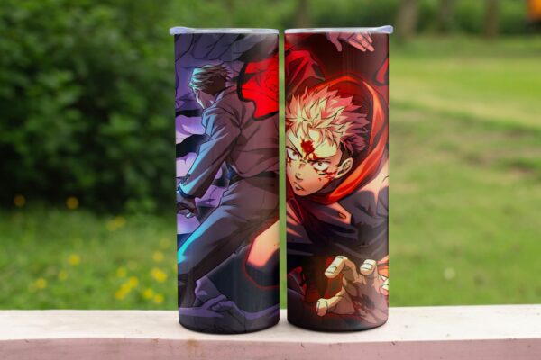 Jujutsu Kaisen 20oz Skinny Tumbler – Stainless Steel Straw Cup-Various Designs