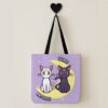 Luna and Artemis Sailor Moon shopping tote bag 12.60 x 12.28 inch