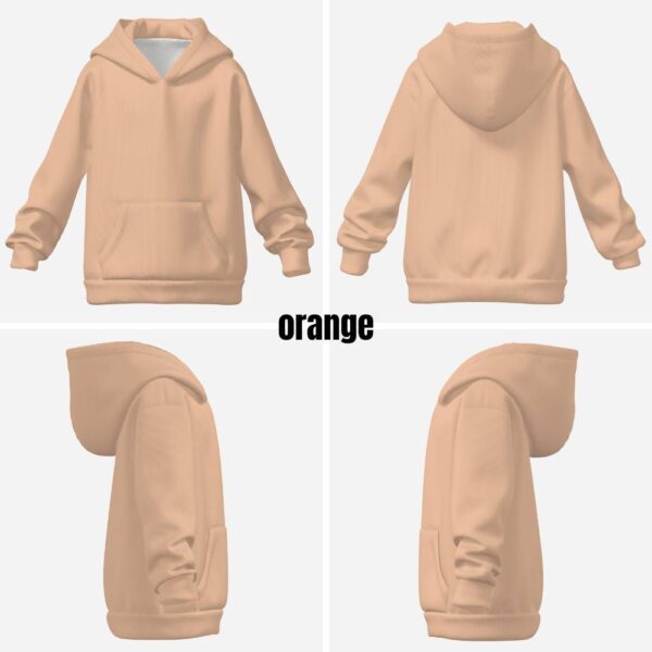 Kids Pastel Hoodie –pastel orange