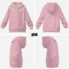 Kids Pastel Hoodie –pastel pink