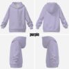 Kids Pastel Hoodie –pastel purple