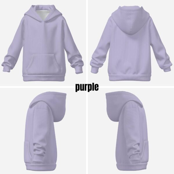 Kids Pastel Hoodie –pastel purple