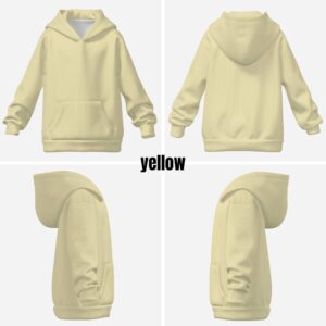 Kids Pastel Hoodie –pastel yellow
