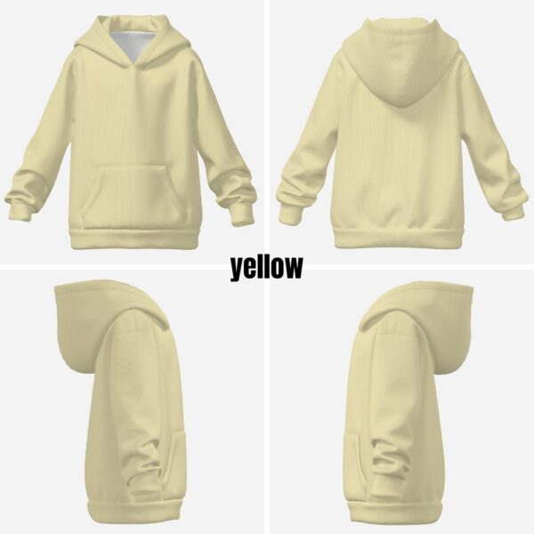 Kids Pastel Hoodie –pastel yellow