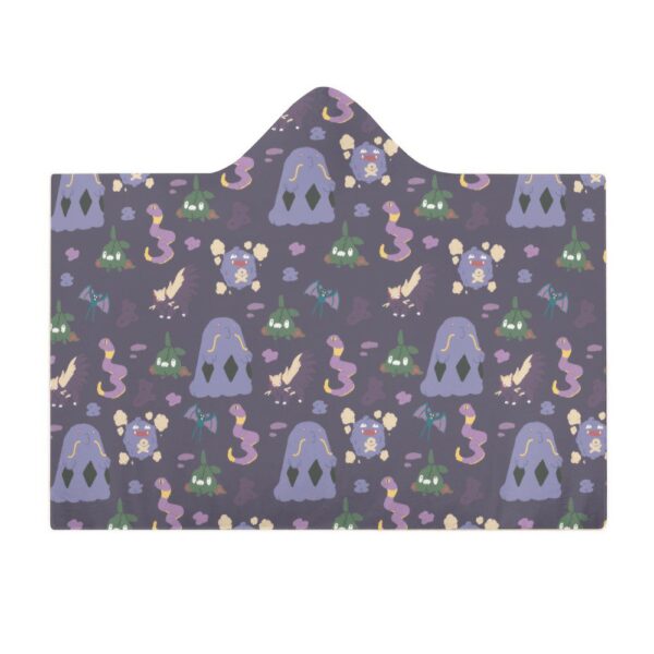 Pokemon Types Cloak Hooded Blanket – Various Designs | 3 Sizes