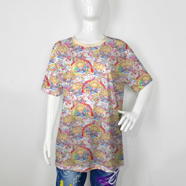 rainbowbrite-tee-fr2 Rainbow Brite kawaii pattern t-shirt Starlite Twink XS to 7XL