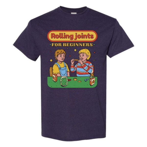 rolling joints for beginners t shirt graphic design