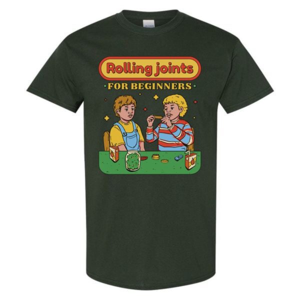 rolling joints for beginners t shirt graphic design