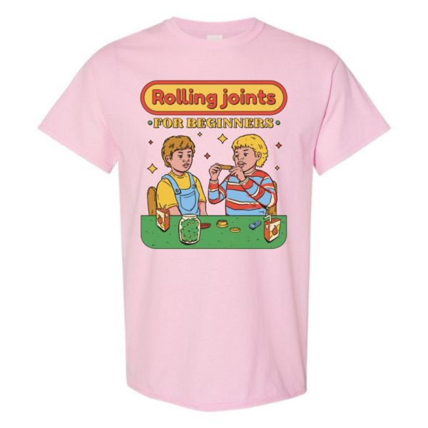 rolling joints for beginners t shirt graphic design