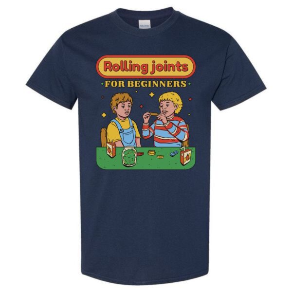 rolling joints for beginners t shirt graphic design