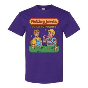 rolling joints for beginners t shirt graphic design