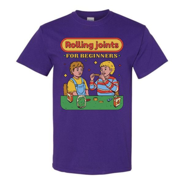 rolling joints for beginners t shirt graphic design