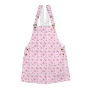 cherry blossom dungarees floral sakura print front view