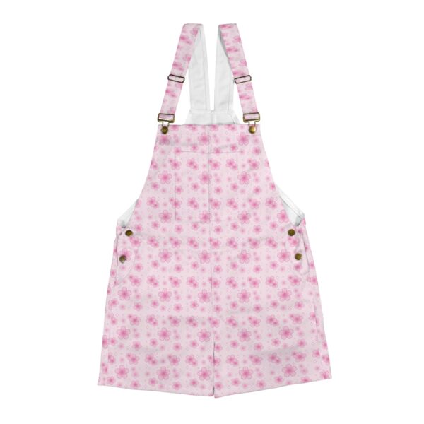 cherry blossom dungarees floral sakura print front view
