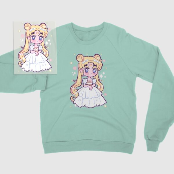 Sailor Moon Chibi Design DTF Transfer Sheet A5 | Kawaii Anime Heat Press Iron On