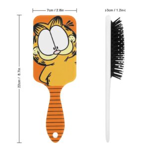 personalized hairbrush custom cushion paddle brush nylon bristles 22x7cm