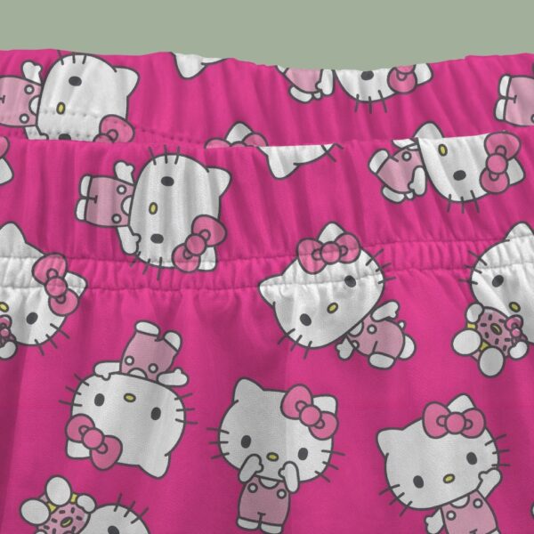 Hello Kitty Pink Skater Skirt with Pockets – A-Line Stretch Skirt S–6XL