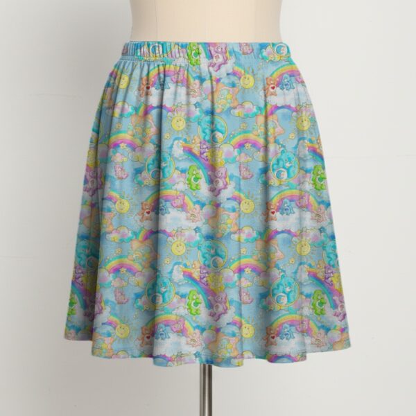 skirt-front-carebearsblue Care Bears Skirt – Short Skirt With Pockets | Sizes S to 6XL