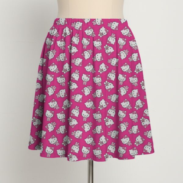 hello kitty pink skater skirt with pockets a line shape