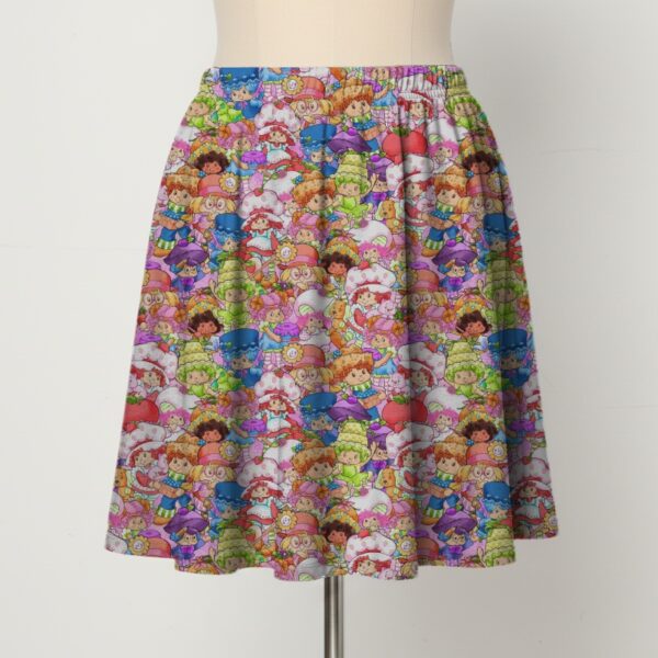 strawberry shortcake skater skirt print