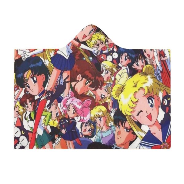 Sailor Moon and Friends Cloak Hooded Blanket – Various Designs | 3 Sizes