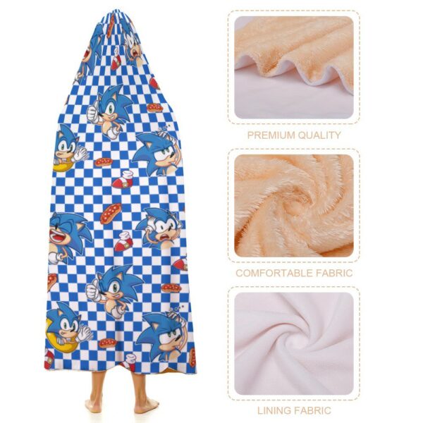 sonic hooded blanket cloak