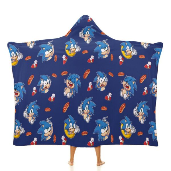 sonic hooded blanket cloak