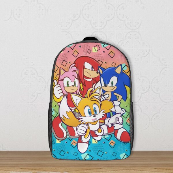 Sonic Tails Shadow Amy Rose Eggman backpack 8 designs kids school bag