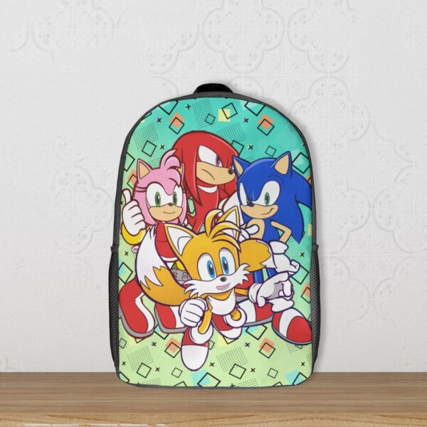 Sonic Tails Shadow Amy Rose Eggman backpack 8 designs kids school bag