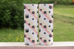 anime tumbler soot sprite print