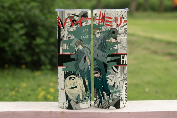 Spy x Family 20oz Skinny Tumbler – Stainless Steel Straw Cup - Various Designs