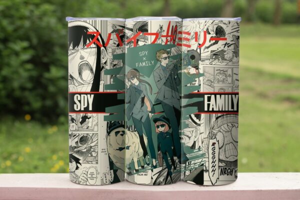 Spy x Family 20oz Skinny Tumbler – Stainless Steel Straw Cup - Various Designs