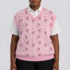 sweatervest-model-fr-mymelody2 My Melody knit vest Sanrio design S to 6XL