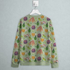 bug type Pokemon sweatshirt all-over pattern Caterpie Burmy Parasect Venonat Yanma Combee