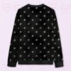 skull print sweatshirt unisex fit