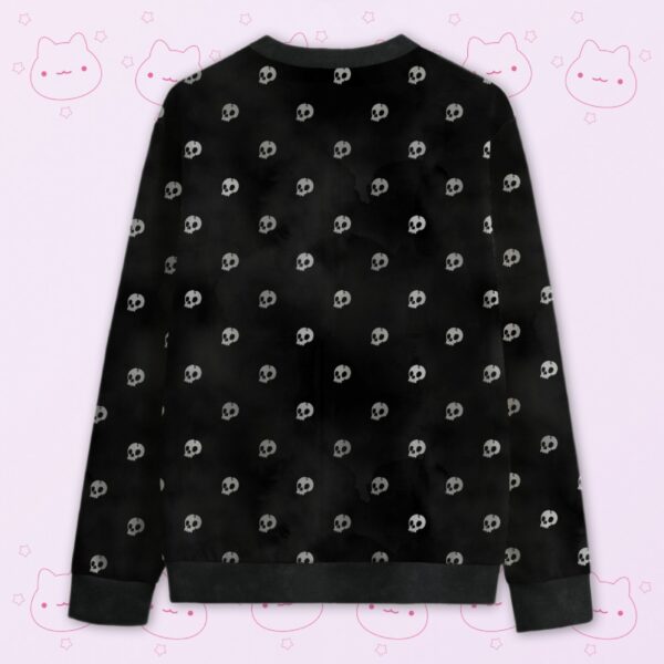 skull print sweatshirt unisex fit