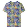 tmnt-bk-blue Teenage Mutant Ninja Turtles T-Shirt – All-Over Pattern Unisex Tee | XS to 7XL