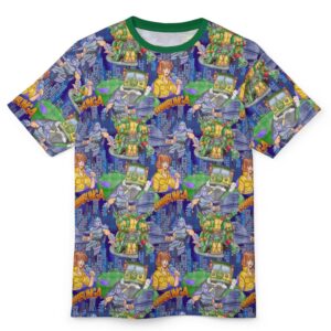 Teenage Mutant Ninja Turtles t-shirt all-over pattern unisex tee