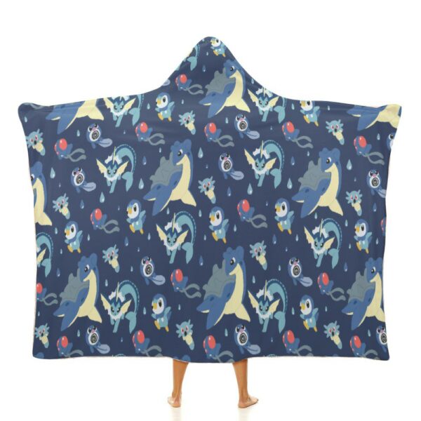 Pokemon Types Cloak Hooded Blanket – Various Designs | 3 Sizes