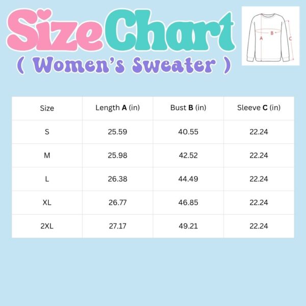 women's sweater size chart usa
