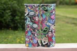 nightmare before christmas 20oz tumbler design