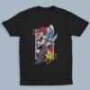 Yu-Gi-Oh t-shirt in black with anime character graphic print, unisex classic fit flat lay