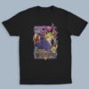 Yu-Gi-Oh t-shirt in black with anime character graphic print, unisex classic fit flat lay