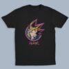Yu-Gi-Oh t-shirt in black with anime character graphic print, unisex classic fit flat lay