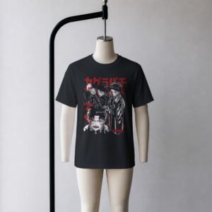Kagurabachi t-shirt in black with Chihiro character graphic print, unisex classic fit