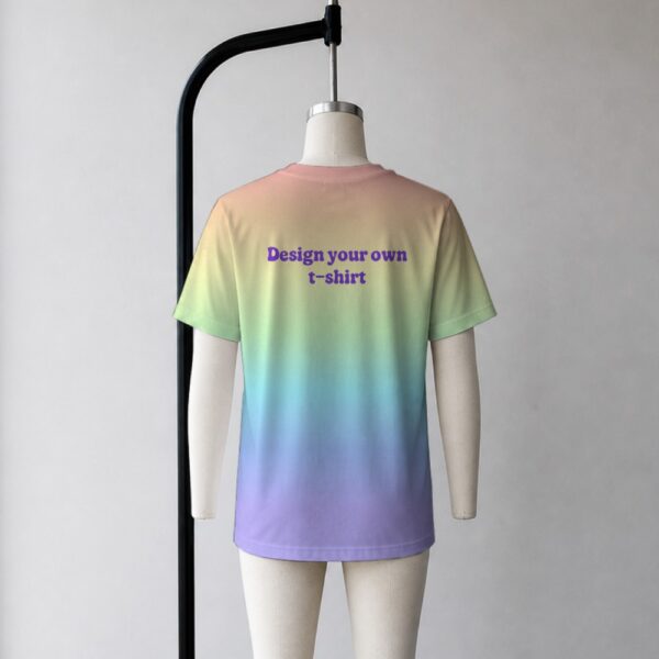 Custom t shirt personalised with photo and text unisex