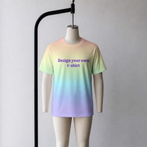 Custom t shirt personalised with photo and text unisex